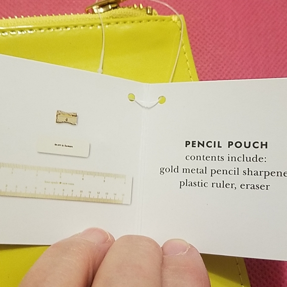 Kate Spade pencil pouch eraser sharpener and - Picture 4 of 5